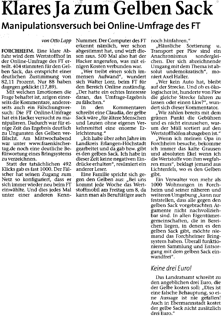 Artikel im FT vom 18.11.2005